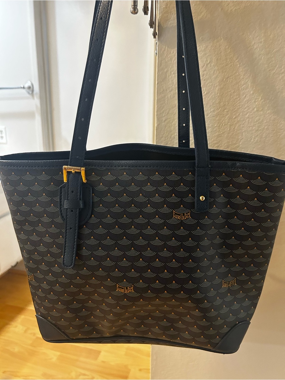 Fauré Le Page Tote with Gold-Tone Accents - Picture 12 of 13